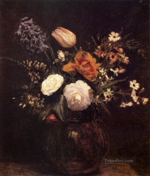 イグナス・アンリ 花の画家 アンリ・ファンタン・ラトゥールの花 Oil Paintings